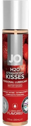 Лубрикант System JO H20 Strawberry Kisses зі смаком полуниці 30 мл