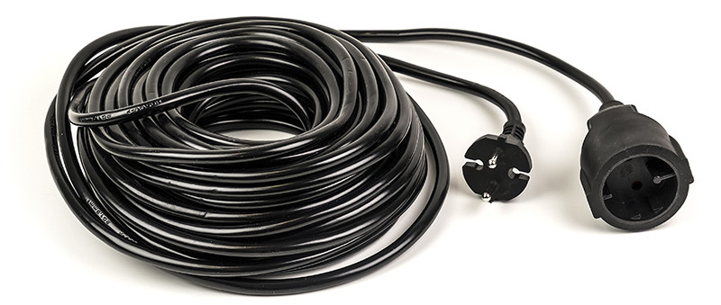 Удлинитель PowerPlant 20 м, 2x1.5мм2, 10А (JY-3021/20)