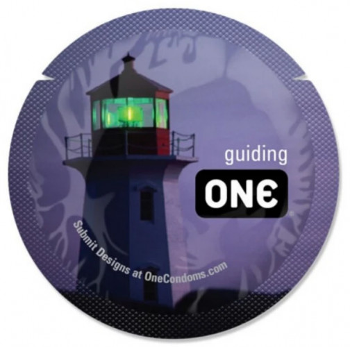 Презерватив One Glowing Pleasure Світиться у темряві 1 шт