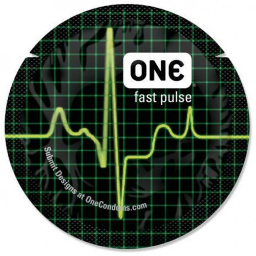 Презерватив One Glowing Pleasure Світиться у темряві 1 шт