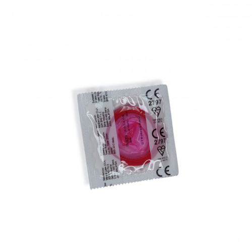 Презервативи Pasante Tropical зі смаком Полуниці Рожевий 1 шт