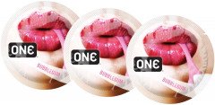 Презервативи One Flavor Waves Bubblegum Фіолетові 3 шт