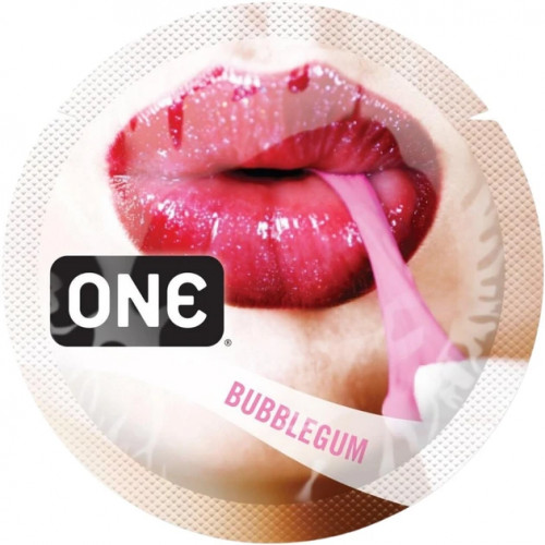 Презервативи One Flavor Waves Bubblegum Фіолетові 3 шт