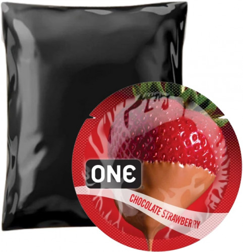 Презервативи One Flavor Waves Полуниця в шоколаді 3 шт