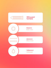 Презервативи якісні чоловічі з великими крапками та силіконовим мастилом Bruno Extra Dotted 1 пачка 3 шт.