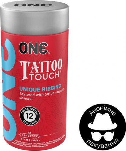 Презервативи One Tattoo Touch 12 шт