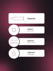 Презервативи якісні чоловічі класичні із силіконовим мастилом Bruno Classic 1 паковання 3 шт.