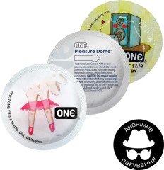 Презервативи One Pleasure Dome з розширеною голівкою 3 шт