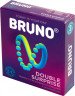 Презервативи якісні чоловічі ребристі з великими крапками Bruno Double Surprise 4 You 12 шт (4 пачки