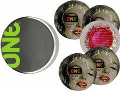 Презервативи One Color Sensation Likes It Hot Рожеві 5 шт в кейсі