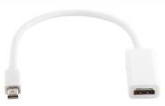 Кабель-переходник PowerPlant HDMI - mini DisplayPort, 0.15м