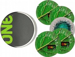 Презервативи One With Nature Color Sensations Зелений 5 шт в кейсі