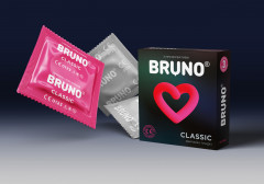 Презервативи чоловічі класичні із силіконовим мастилом Bruno Classic 4 You 12 шт (4 пачки по 3 шт.)