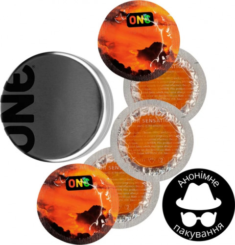 Презервативи One Trip To Cloud Помаранчеві 5 шт в кейсі