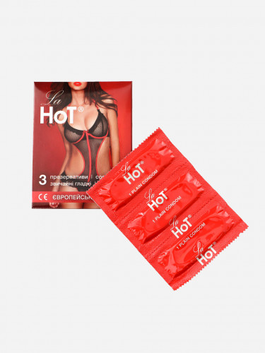 Презервативи гладкі без запаху латексні високоякісні La Hot 12 шт (4 пачки по 3 шт.)
