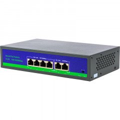 PoE коммутатор 4ch 100Mbps+2G uplink