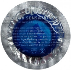 Презервативи One Flavor Waves Свіжа м'ята Сині 3 шт