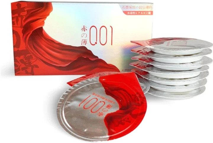 Презервативи OLO RedSilver ультратонкі з гіалуроновим змащенням і термо ефектом 10 шт