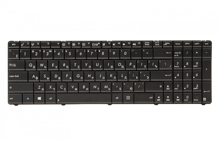 Клавиатура для ноутбука ASUS A52, K52, X54 (N53 version) черный, черный фрейм