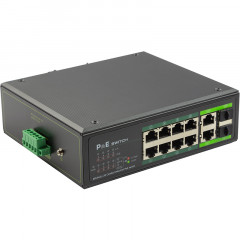 PoE коммутатор 8ch 1000Mbps+2G uplink 2 SFP