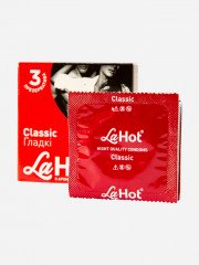 Презервативи латексні гладкі класичні з ароматом м'яти в La Hot Classic 12 шт (4 пачки по 3 шт.)