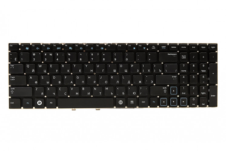 Клавиатура для ноутбука SAMSUNG 300E5A черный, без фрейма