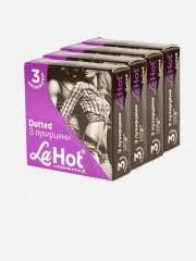 Презервативи латексні з пухирцями й ароматом м'яти в La Hot Dоtted блок 36 штук