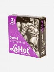 Презервативи латексні з пухирцями й ароматом м'яти в La Hot Dоtted блок 36 штук