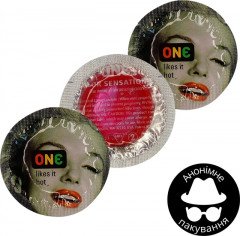 Презервативи One Color Sensation Likes It Hot Рожеві 3 шт