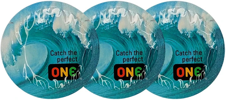 Презервативи One Catch The Perfect Color Sensations Блакитні 3 шт