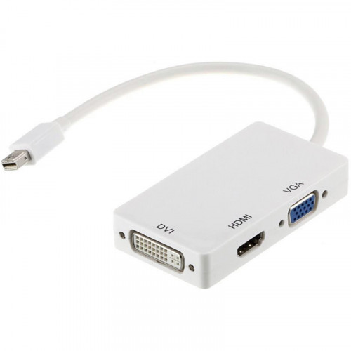Переходник PowerPlant mini DisplayPort (Thunderbolt) - HDMI, DVI, VGA (3 в 1)