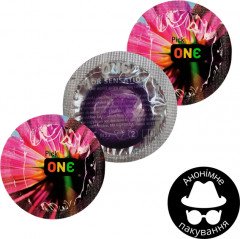 Презервативи One Pick Color Sensations Фіолетові 3 шт