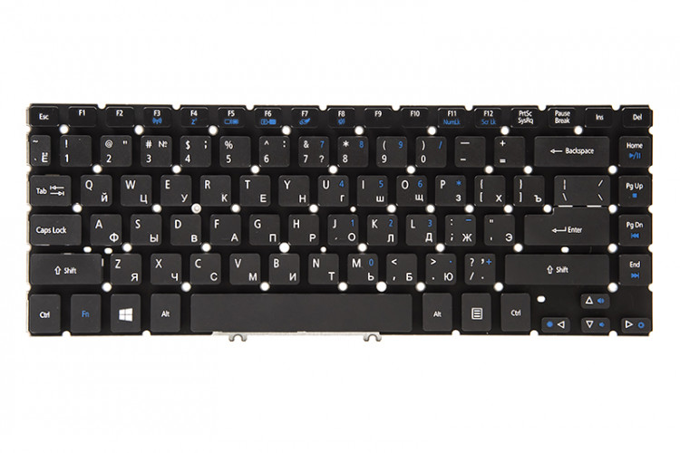 Клавиатура для ноутбука ACER Aspire V5-471 черный, без фрейма