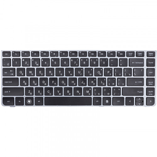 Клавиатура для ноутбука HP ProBook 4330S, 4435S черный, серый фрейм
