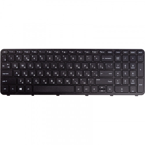 Клавиатура для ноутбука HP 350 G1, 355 G2 черный, черный фрейм
