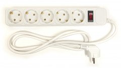 Сетевой фильтр PowerPlant 1.8 м, 3x1.5мм2, 10А, 5 розетoк, евростандарт (JY-1056/1.8)