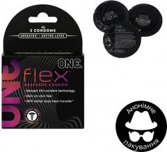 Презервативи One Flex Графенові ультратонкі 3 шт