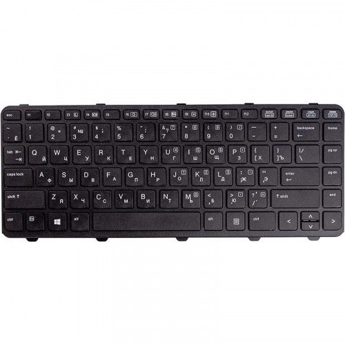 Клавиатура для ноутбука HP ProBook 430 G2, 440 G1, 630 G2 черный, черный фрейм