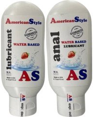 Набір лубрикантів на водно-силіконовій основі American Style Полуниця 115 мл + Анальний 115 мл