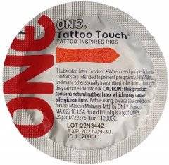 Презервативи One Tattoo Touch 3 шт + Лубрикант One Oasis 4.5 мл