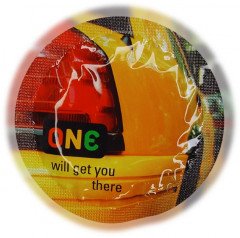 Презерватив One Glowing Pleasure, Color Sensations, Flavor Waves 3 шт