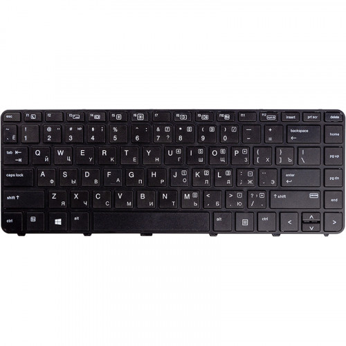 Клавиатура для ноутбука HP Probook 430 G3, 440 G3 черный, черный фрейм