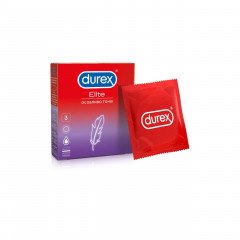 Презервативи DUREX Elite латексні з силіконовою змазкою  ультра  тонкі, З шт