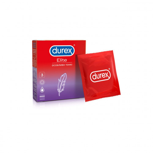 Презервативи DUREX Elite + Classic Блок 36 шт (12 уп по 3 шт.) латексні з силіконовою змазкою