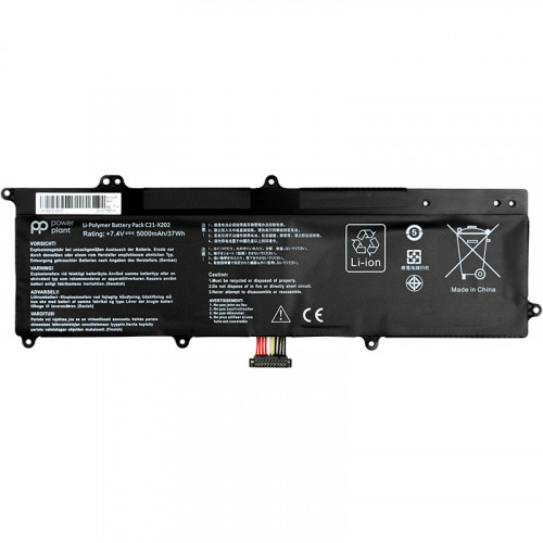 Аккумулятор PowerPlant для ноутбуков Asus VivoBook S200E Series (C21-X202) 7.4V 5000mAh