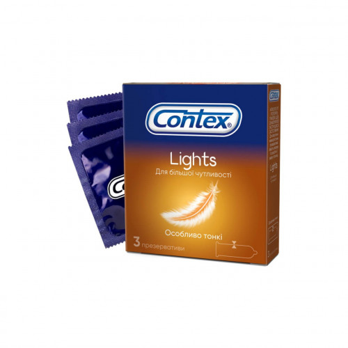 Презервативи CONTEX mix 36 шт. (12 уп. по 3 шт.)латексні із силіконовим мастилом