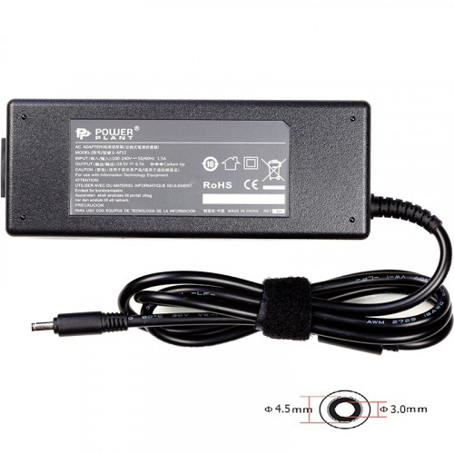 Блок питания для ноутбуков PowerPlant DELL 220V, 19.5V 130W 6.7A (4.5*3.0)