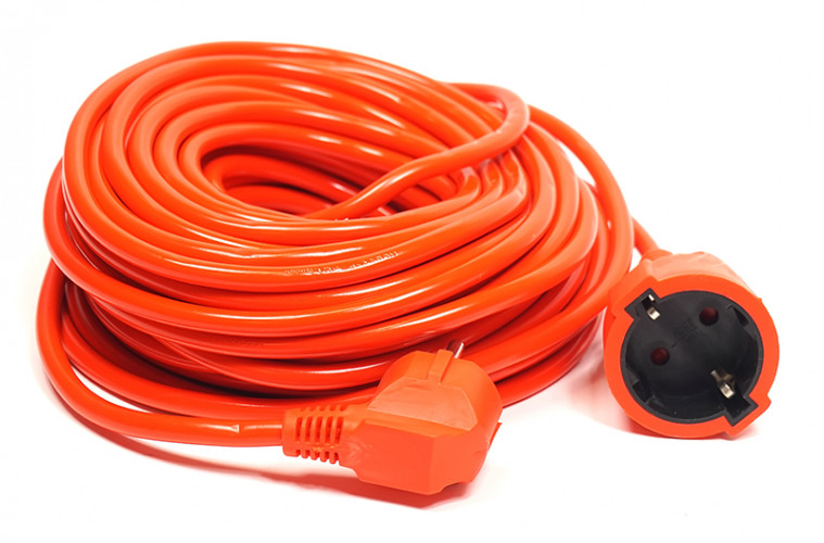 Удлинитель PowerPlant 20 м, 3x1.5мм2, 10А (JY-3024/20)