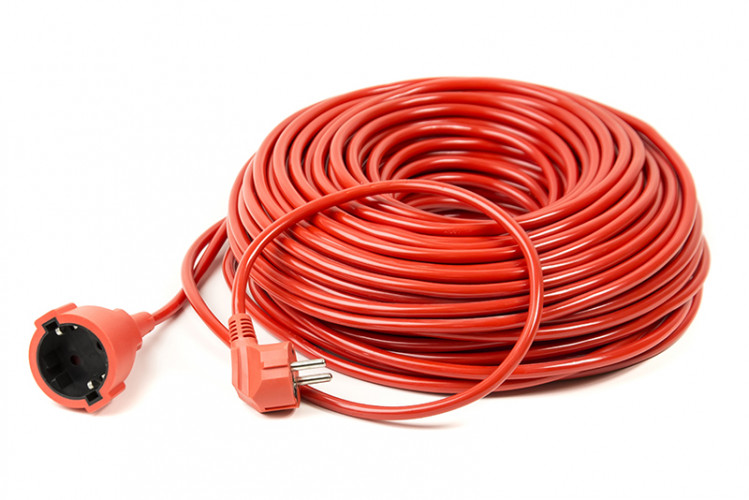 Удлинитель PowerPlant 50 м, 3x1.5мм2, 10А, морозостойкий (JY-3024/50)