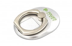 Кольцо держатель для смартфонов PowerPlant, серебристый